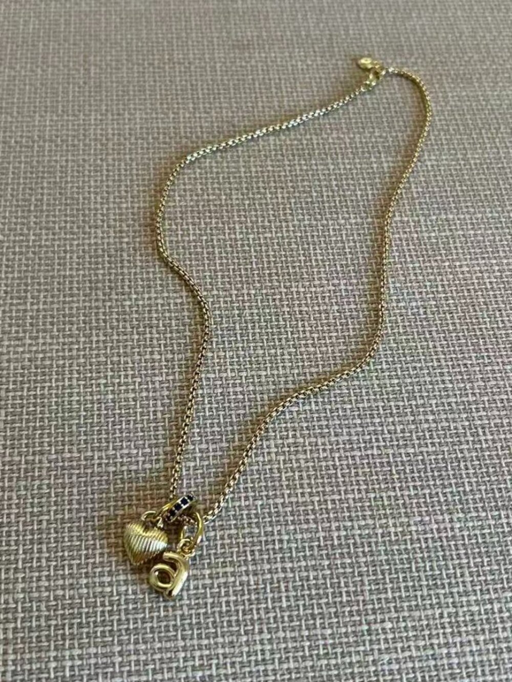 Roxanne Assoulin The Itsy Bitsy Puffy Initial Charm Necklace Initial "a" - Picture 5 of 5